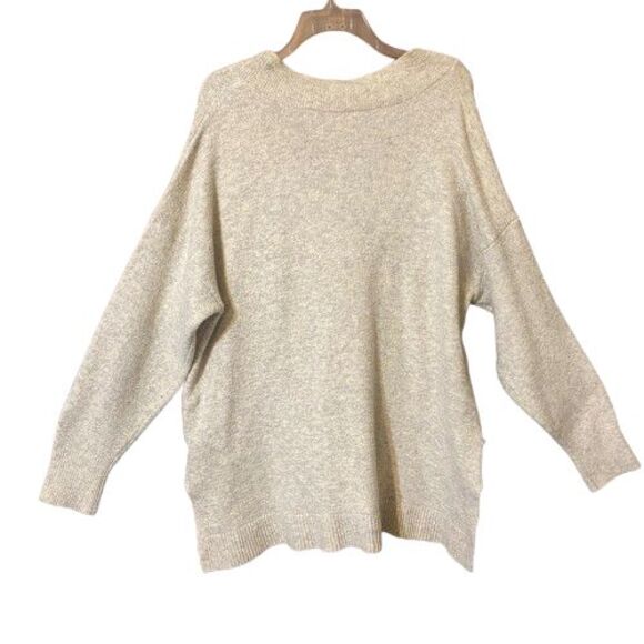 Time & Tru Oversized V Neck Sweater Womens Size XL 16 - 18 - Picture 2 of 7